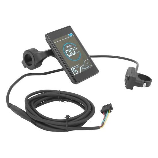 Écran LCD T4 Pour Vélo électrique - Affichage Vitesse, Batterie, Distance, étanche, En ABS - 7