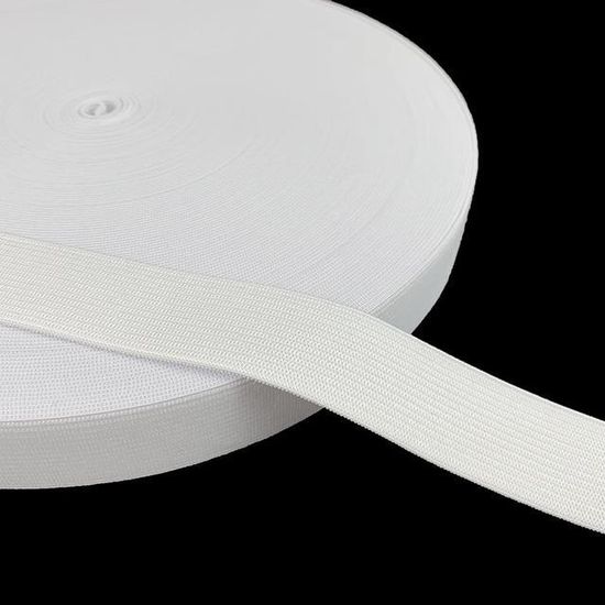 Fourniture Artisanat Textile Bande Élastique 6 Mm X 5 M MITSY Blanc Pour Couture Et Diy 988180
