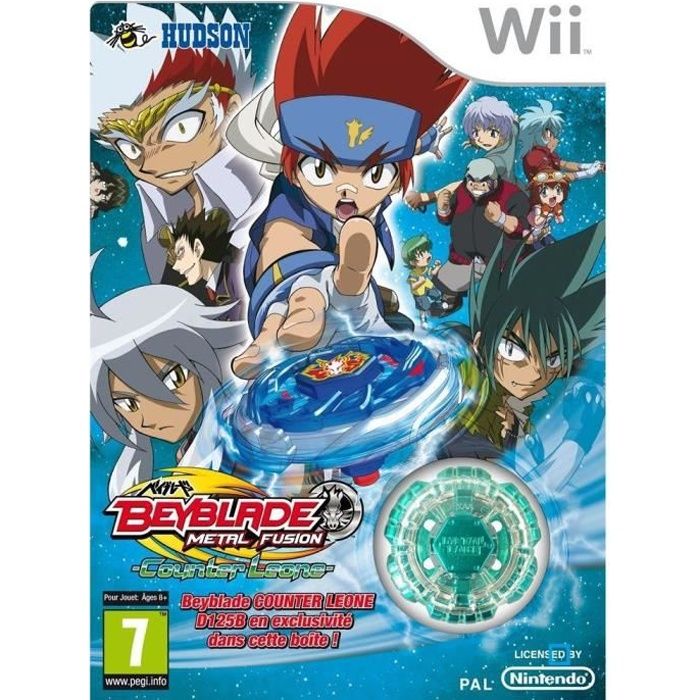 Konami Beyblade Metal Fusion + Toupie - Jeu Wii