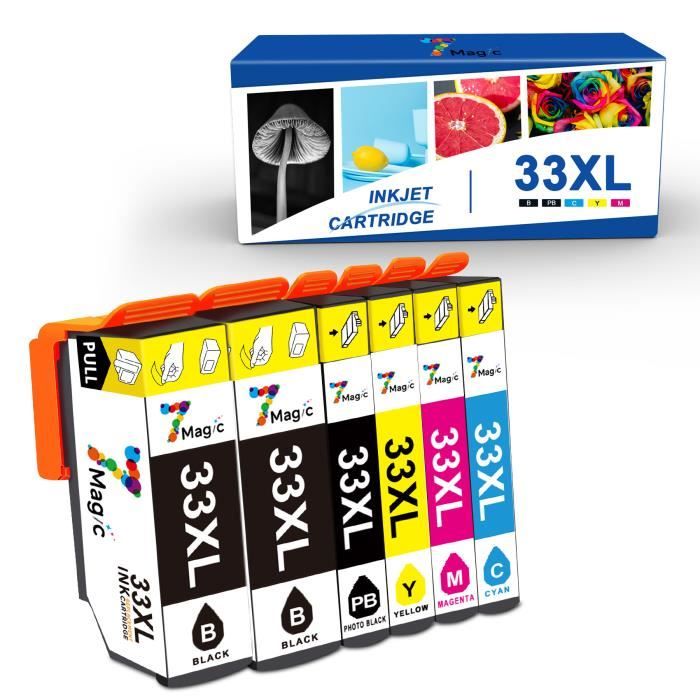 7MAGIC 6 Pack Cartouche Epson XP7100 XP540 XP530 XP640 XP635 XP