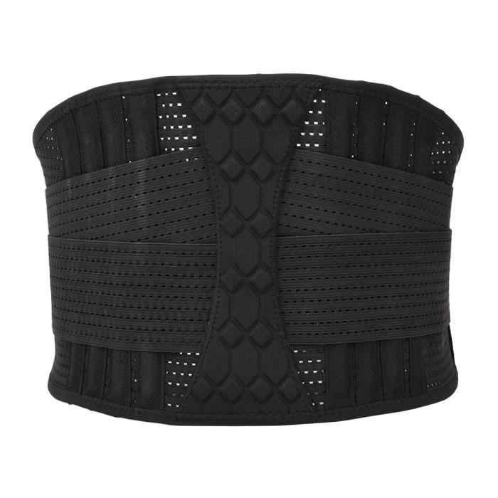 Renfort de ceinture de protection de taille lombaire en nylon respirant pour soulager la douleur sportive (M)