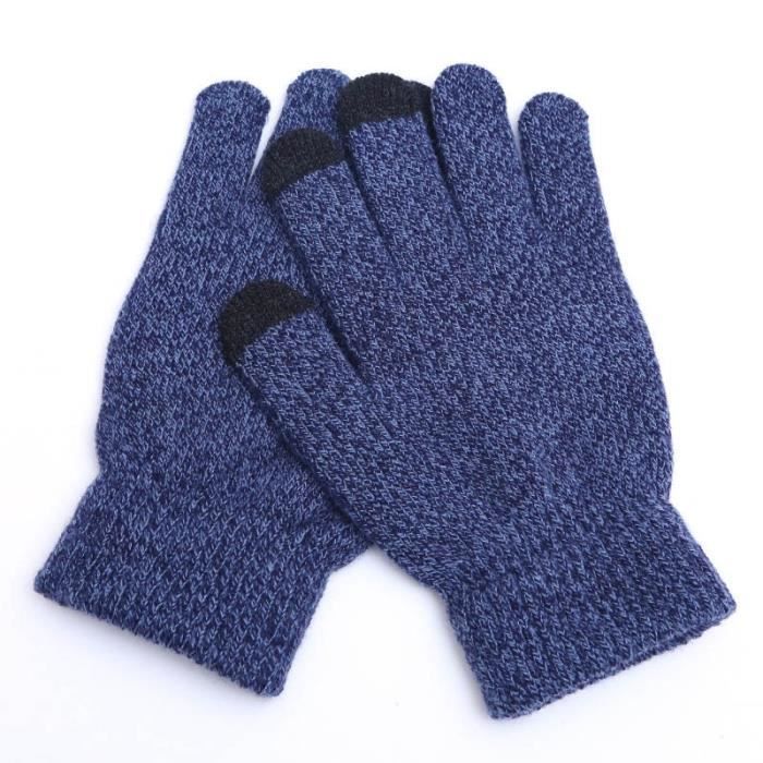 ELEGANCE ESTELLE Gant Laine Hiver Adulte écran tactile gants femmes chaud Stretch tricoté sans couture à laine pleins doigts