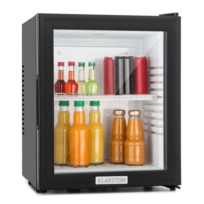 Mini frigo de chambre - Klarstein - petit frigo sans freezer - 24 l - petit frigot cosmetique - mini refrigerateur bar - noir