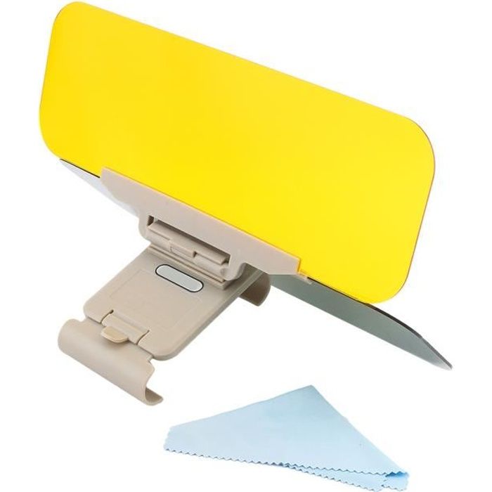 2 en 1 voiture transparente pare-soleil en verre anti-éblouissant prolongateur pour la conduite de jour et de nuit-DUO