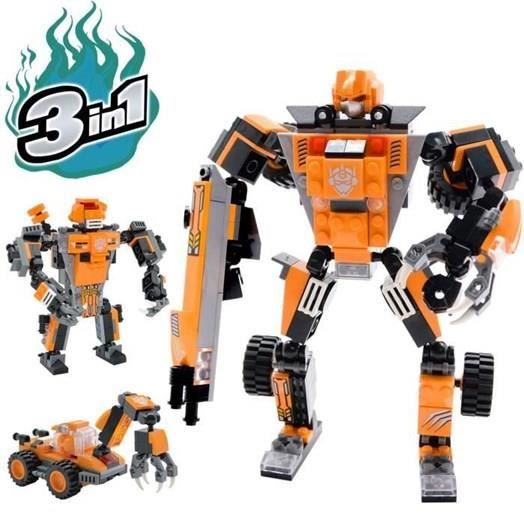Jeux de Construction garçons de 6 à 12 Ans Cadeau Jouet Enfants - Robot Jouet - 3 en 1 Set créatif divertissant -