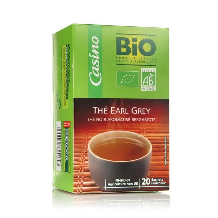 Thé noir earl grey bio - 40g