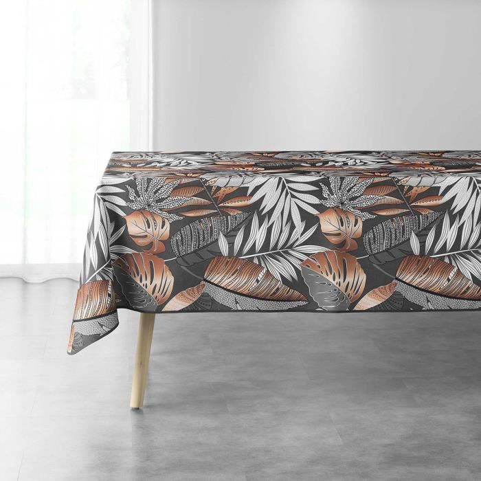 Nappe antitache rectangulaire 150x240 cm Alianor anthracite 150 X 240 Gris Foncé