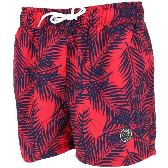 Short de bain Dozzer bain rouge - Culture sud