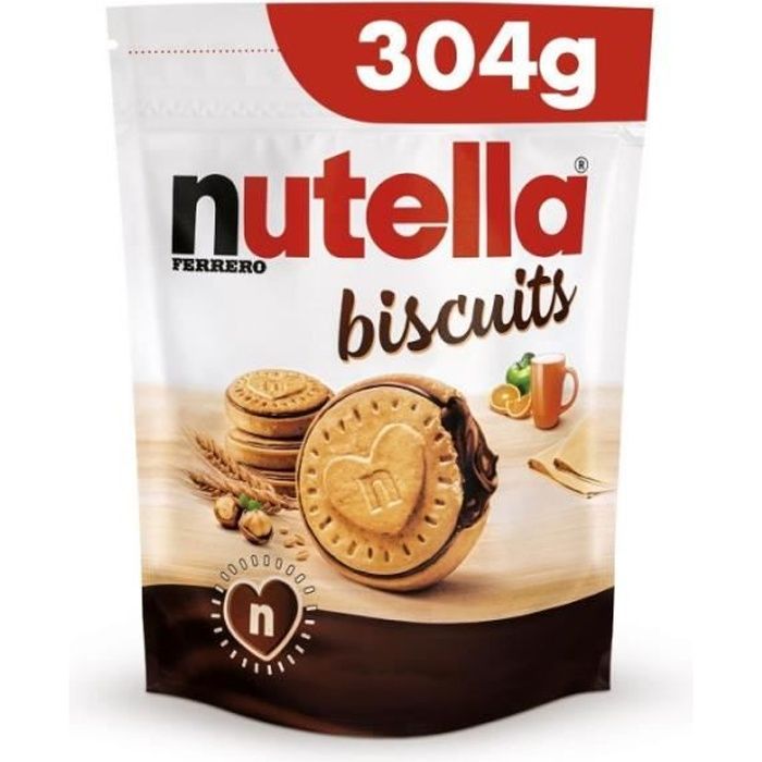 NUTELLA - Biscuits 304G - Lot De 3