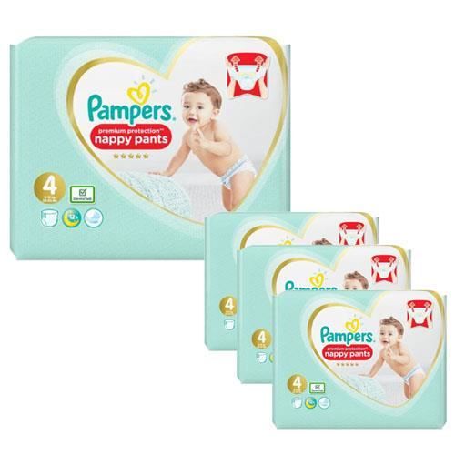 Pampers - 380 couches bébé Taille 4 premium protection pants