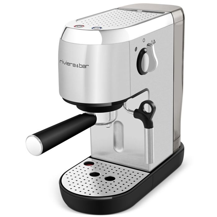 RIVIERA & BAR - Machine à Expresso Compacte Inox BCE350 NEURE Argent