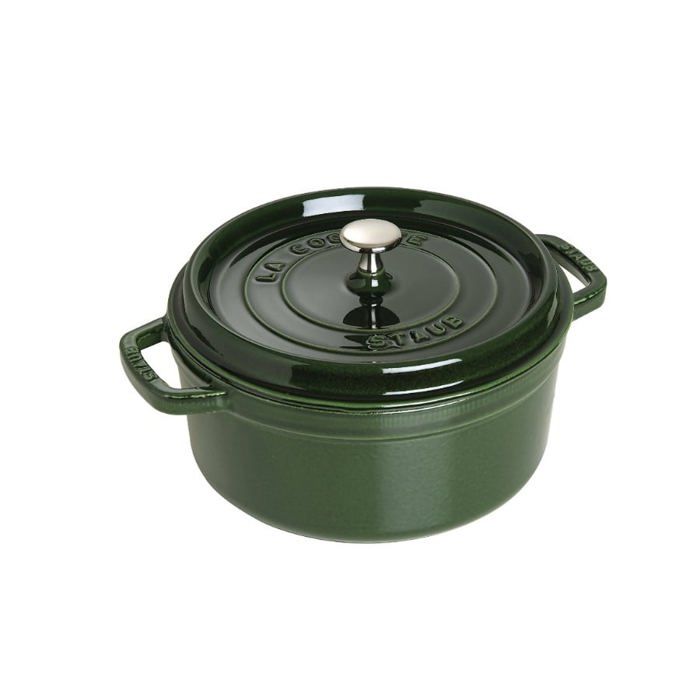 Cocotte Fonte Emaillée Ronde Basilic 28cm - 6,70L