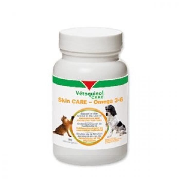 Vetoquinol Care Omega 3-6 - Boîte de 90 capsules