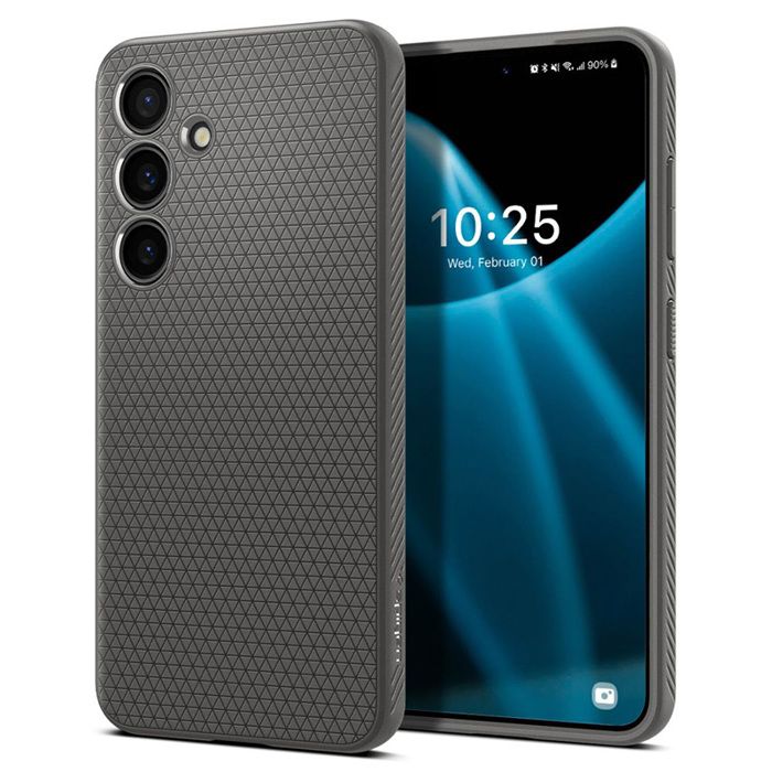 Spigen Liquid Air - Coque pour Samsung Galaxy S24 (Gris Granit)