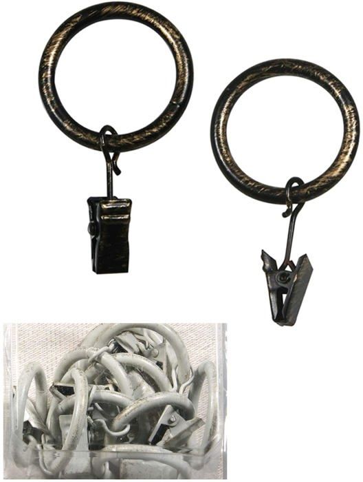 100 Pinces à Rideaux Avec Anneaux Métalliques - Fixation Solide Et Sans Bavures Pour Décoration Maison