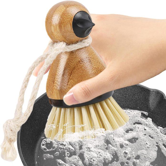 Ensemble De 3 Brosses De Nettoyage Naturelles Écologiques - 2 Brosses Sisal + 1 Brosse Coco Pour Vaisselle, Bouteilles Et Surfaces