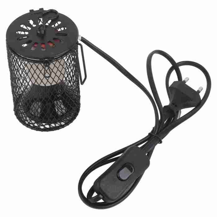 Meilleurs prix pour Lampe à ampoule chauffante à émetteur infrarouge en céramique de 100 W pour couveuse de reptiles pour animaux de compagnie (noir