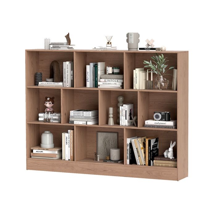 Bibliothèque Enfant DREAMADE Forme Maison - 3 Niveaux, 5 Compartiments, Anti-basculement, Blanc 88x34x108cm