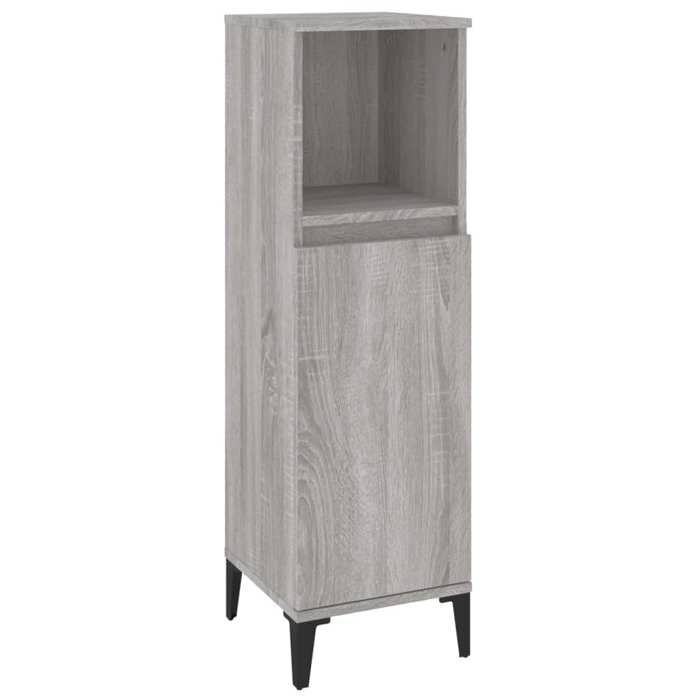 Armoire salle de bain - CLOUD - Contemporain - sonoma gris 30x30x100 cm M170