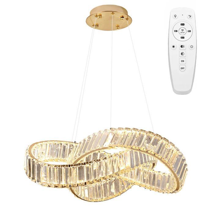 Lampe Suspendue De Plafond Toolight Led App1538-Cp Lampe Pendante Au Plafond 58 X 58 X 45 Cm Or