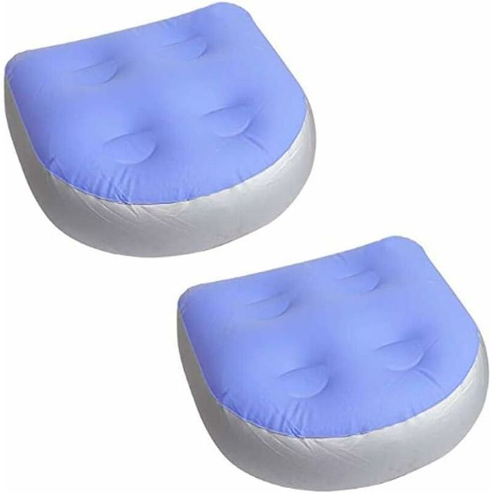 Coussins Spa - KZQ - Lot de 2 - Gonflage Rapide - Ventouses - Confortable et Attrayant