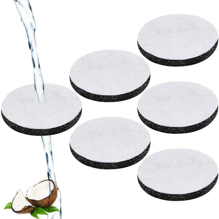 Lot De 6 Filtres à Eau MicroDisc Pour Brita Fill & Go - Réduit Chlore Et Impuretés - Eau Plus Pure Et Meilleur Goût