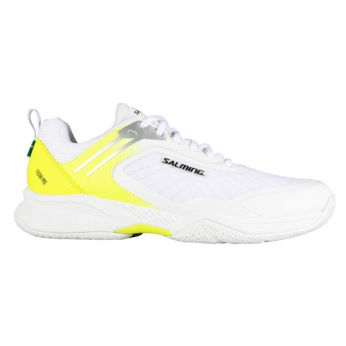 Chaussures indoor Salming Fusion Pro - blanc/jaune Chaussures indoor Salming Fusion Pro - blanc/jaune