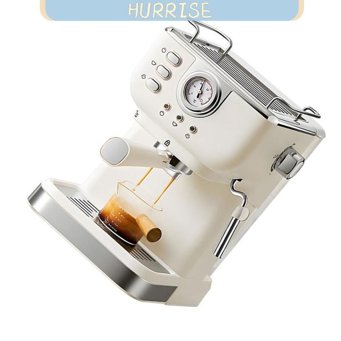 Tbest machine à expresso Cafetière 1050W 15l grande capacité Semi automatique electromenager cafetiere Prise UE beige - Tbest