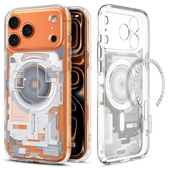 Coque - SPIGEN - Ultra Hybrid Zero One MagSafe - MagSafe intégré - Dos transparent - Coins renforcés