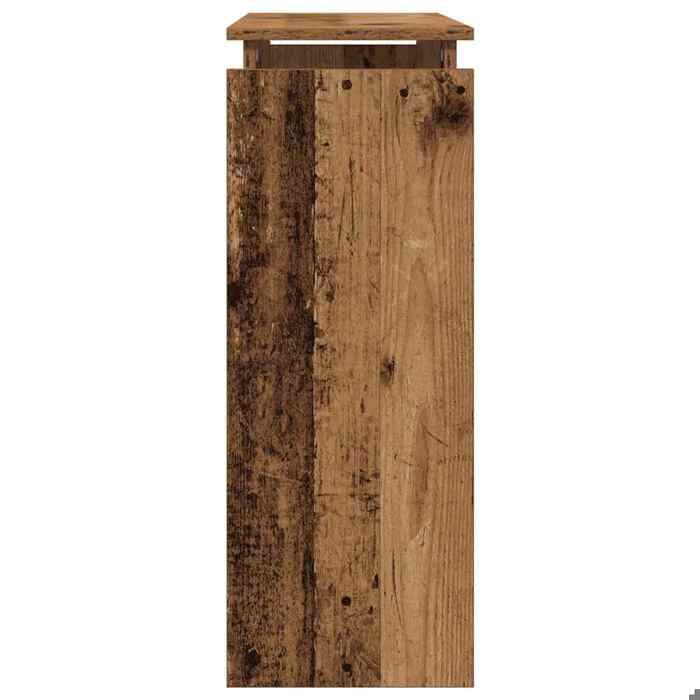 Remise 2026®Grand Table dAppoint Brun - Table console - Console DENTREE vieux bois - 80x30x80cm - Bois dingénierie 604 789130