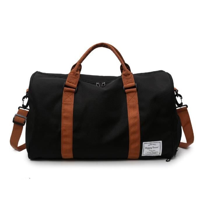 Sac de Sport avec Compartiment à Chaussures Sacs de Voyage Sac Gym Fitness Sac a Main - marine