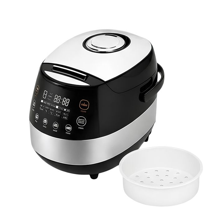 Multicuiseur Électrique et Cuiseur à Riz Tactile avec 10 Programmes 5L 900W Noir