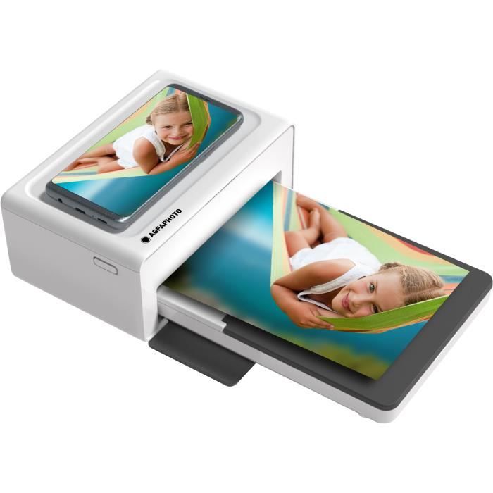 Imprimante instantanée HP Sprocket Printer 200 - 5 x 7,6 cm - Impression  sans bordure - Blanche - Cdiscount Appareil Photo