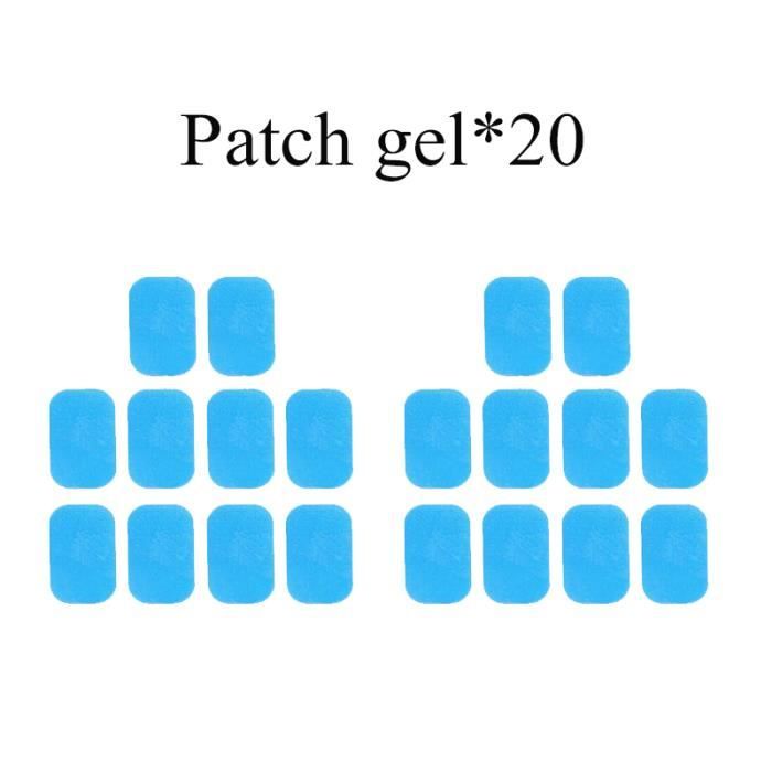 Lot de 20 Patch Electrostimulation,Bluetens Electrodes Gel Pads,Musculation Patch Hydrogel,Musculaire Patch Appareil,Electrostimulation Massage Patch,Abdominaux Electrostimulateur pour Ceinture Patch