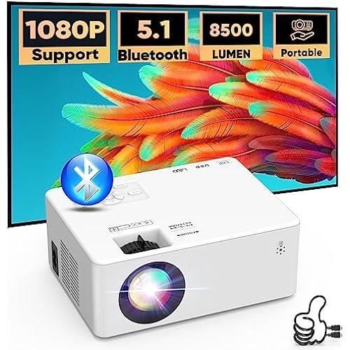 Vidéoprojecteur Bluetooth AKATUO 8500 Lumens 1080P Full HD