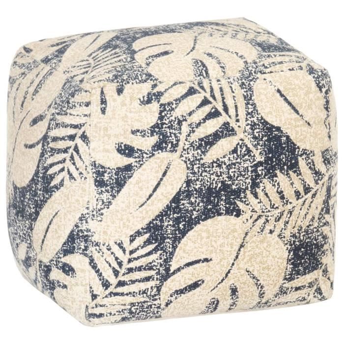 Pouf Lise Brun – 45x45x45 Cm – Pouf Déco Confortable Et Compact Brun Taupe