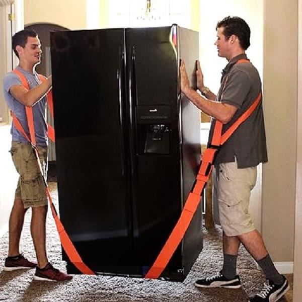 Sangle De Déménagement 4 Pièces – Levage Facile Meubles & Électroménager, Ajustable Pour 2 Personnes, Protection Dos & Épaules