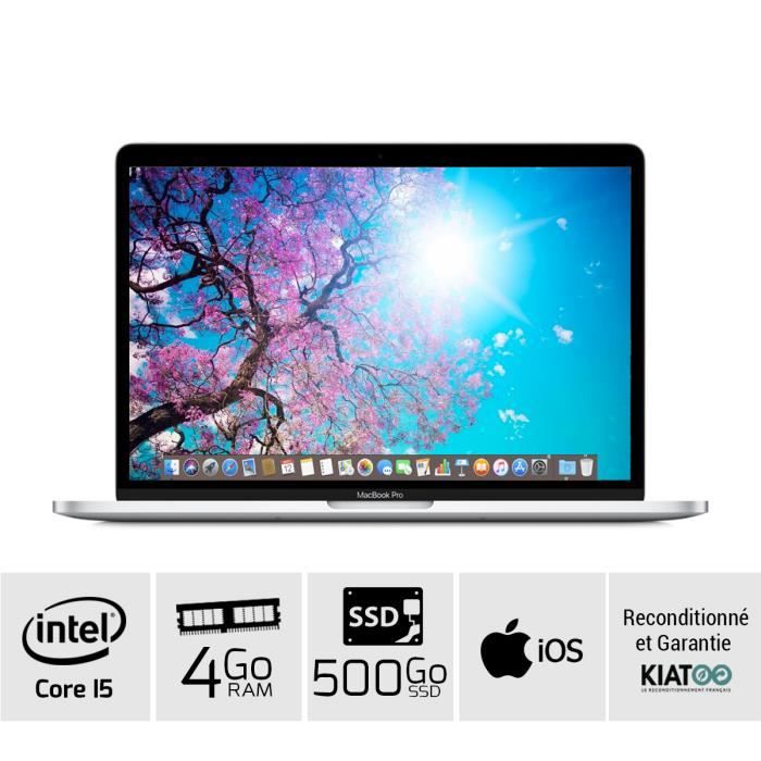 Vente PC Portable MACBOOK PRO 13 pouces Gris core i5 4 go ram 500 go SSD disque dur clavier AZERTY pas cher Vente PC Portable MACBOOK PRO 13 pouces Gris core i5 4 go ram 500 go SSD disque dur clavier AZERTY pas cher