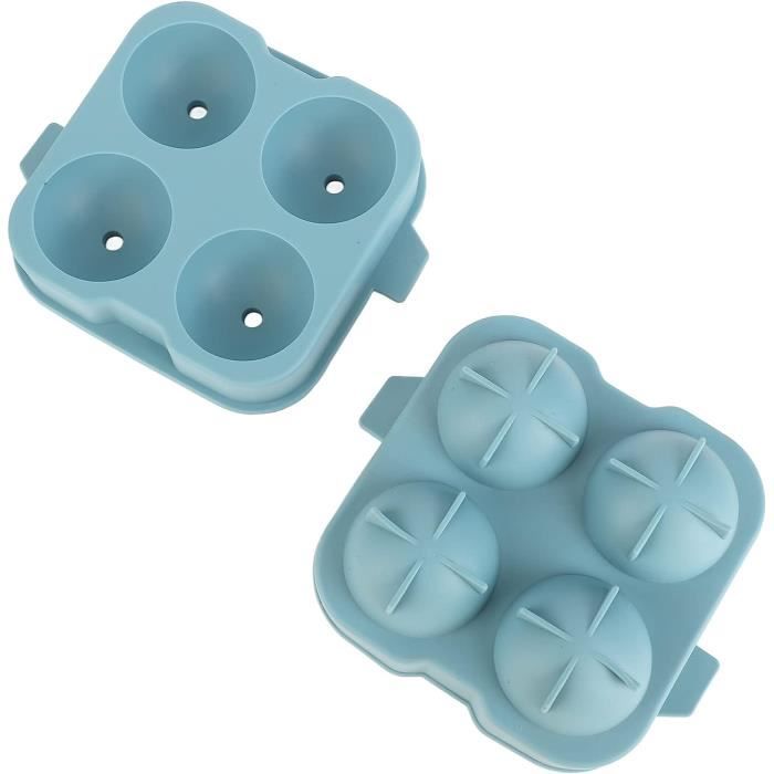 Rond Ice Cube Ball Maker Plateau Silicone Sphère Moule Libération