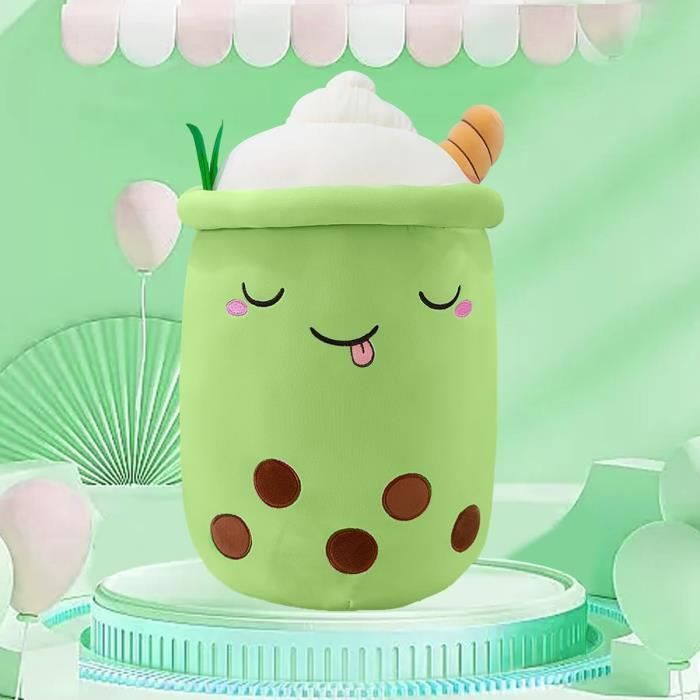 Peluche Bubble Tea - Jouet en Peluche - Blanc - Pour Enfant à partir de 3 ans