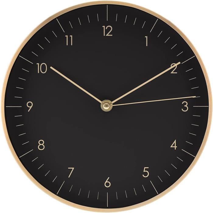 Horloge Murale Silencieuse au Design Minimaliste Quartz