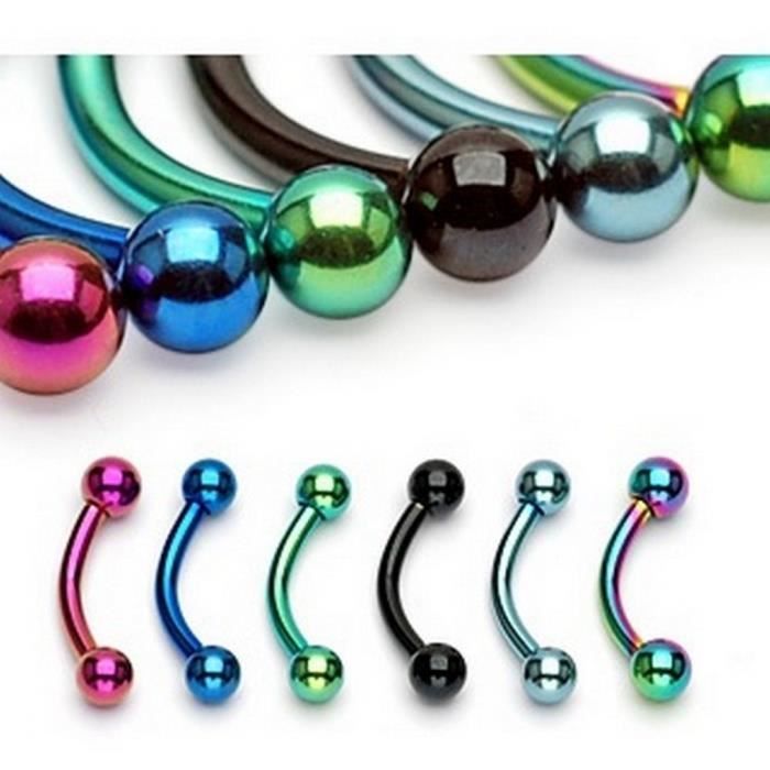 Piercing arcade boules strass or rose 