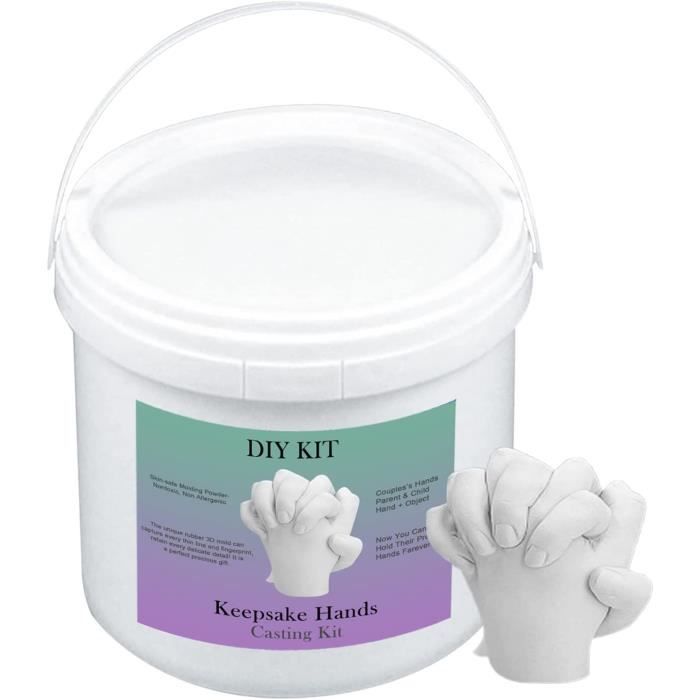 Kit De Moulage 3D Kit Moulage Main Couple Platre Empreintes De Mains Et Pieds Bébé pour Moulage