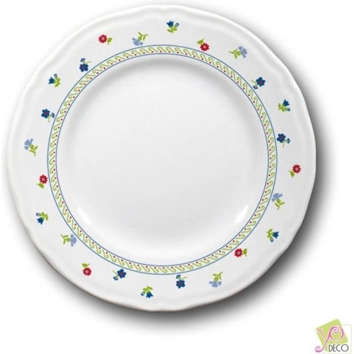 Service de table Fleurs 18 pièces