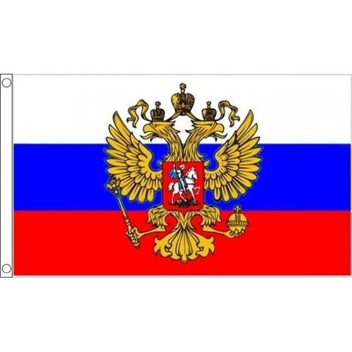 Drapeau Russie avec aigle 150x90cm - russe Haut… - Cdiscount
