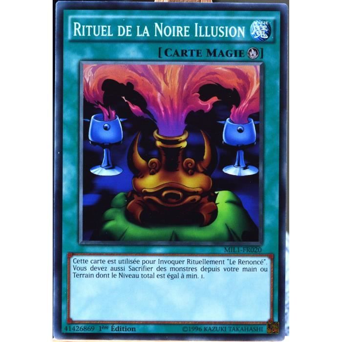 Carte Yu Gi Oh Mil1 Fr0 Rituel De La Noire Illusion Fr Cdiscount Jeux Jouets Carte Yu Gi Oh Mil1 Fr0 Rituel De La Noire Illusion Fr Cdiscount Jeux Jouets