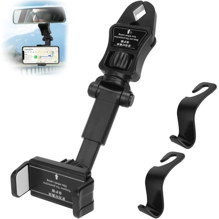 Support Magnétique Téléphone Voiture Rotatif 360° - Aimant Puissant N52 - Compatible IPhone, Samsung, Xiaomi - 3