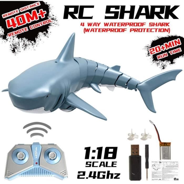 Bateau télécommandé GENERIQUE Jouet de Requin Télécommandé 2.4G ZJRUI