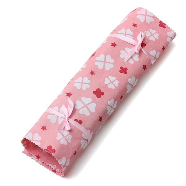 Hobby /& Cadeau en bambou aiguille à tricoter Ensemble Cadeau Avec Floral Wrap Case Bleu...