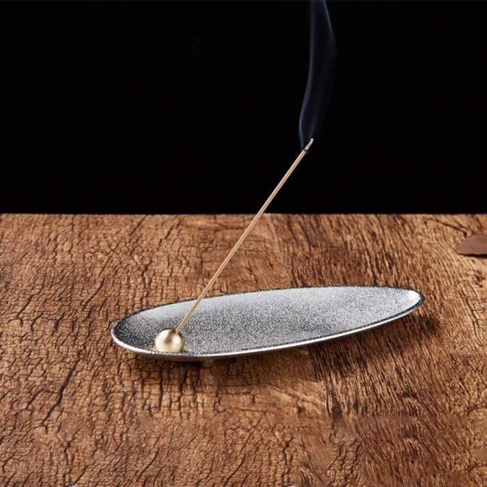 encens encensoir titulaire bâton d'encens support bobine encens cône stick  bâton porte-encens alliage vintage feuille brûleur[326]